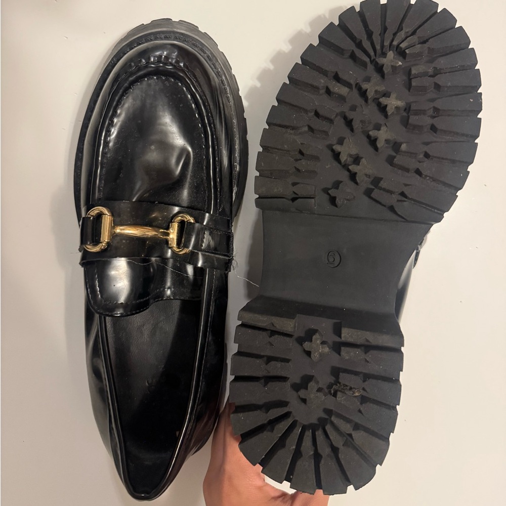 Black  Chunky Loafers